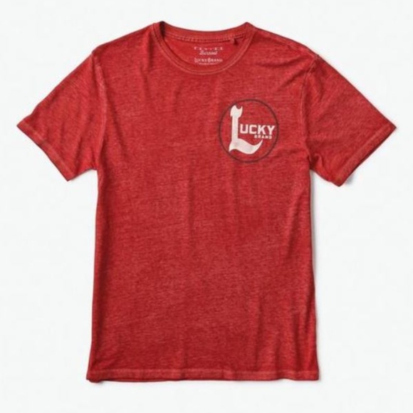 Lucky Brand Men's Panther Sign Tee Large Red - Picture 2 of 2